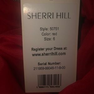 Sherri Hill two piece red gown